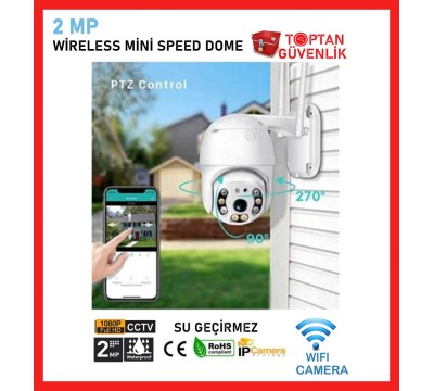Dış Ortam Mini Speed Dome Wifi Güvenlik Kamerası İCSEE Arna-1042