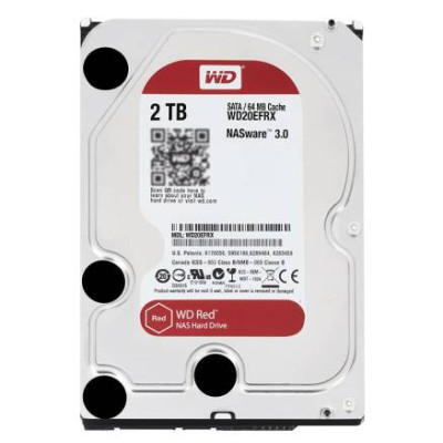 WD Red 2TB Intellipower Sata 3.0 64Mb 3,5' 1-8 yuva NAS Sabit Disk (WD20EFRX)
