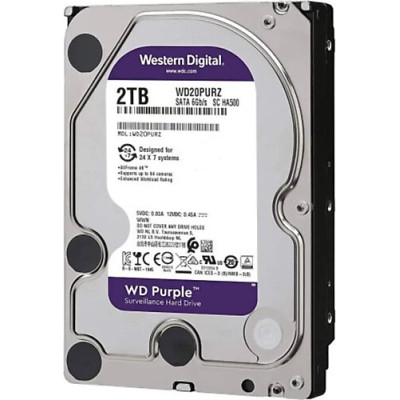 WD Hard Disk 3.5 Inç 2 Tb 6gb-S 64MB 7-24 Sata Wd Purple WD20PURZ
