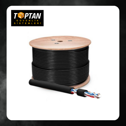 Arna Cat6 305 Metre Makara Dış Ortam 0,57MM Kesit Çift Ceketli Outdoor Kablo