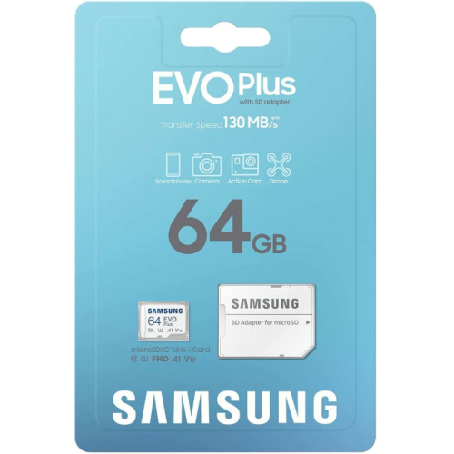 Samsung EVO PLUS 64 GB 130 MB/S Micro SD Kart görünüm