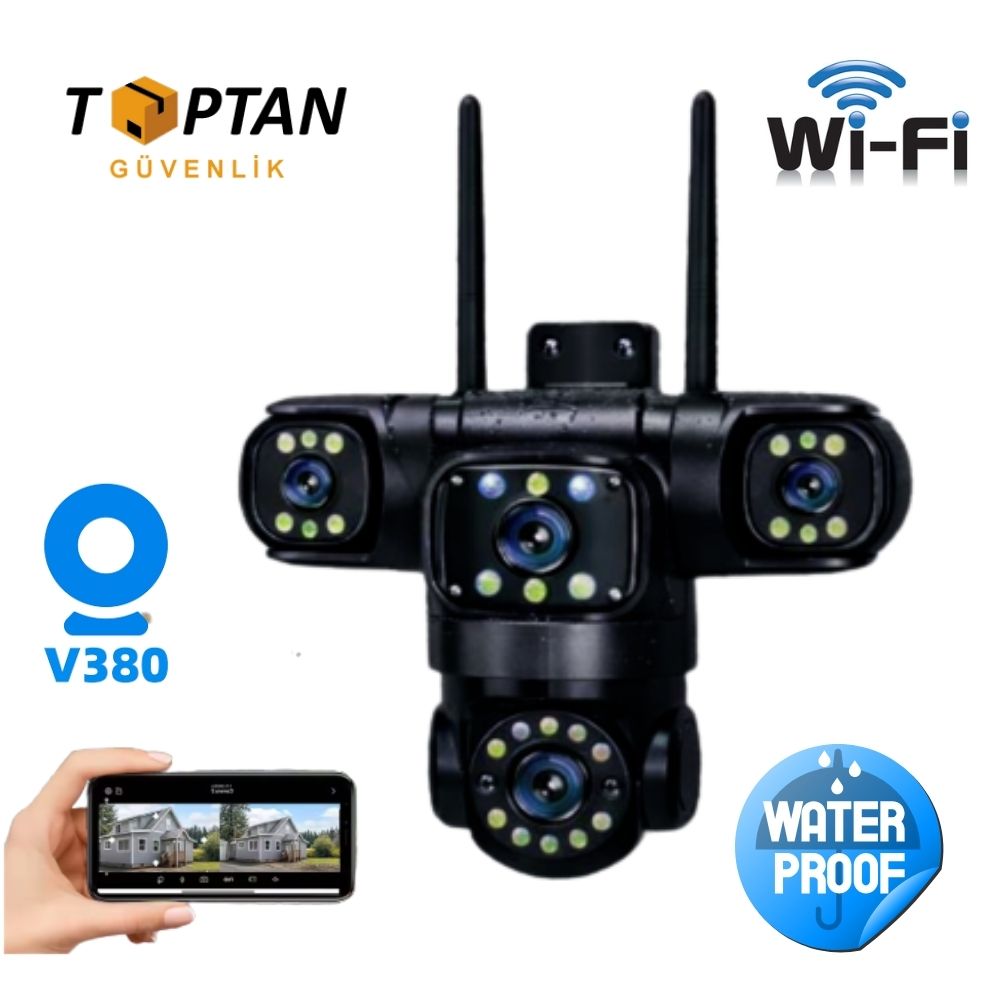 ARNA 3 KAMERALI 3X3 MP WIFI ÖZELLİKLİ KABLOSUZ MOTORİZE GÜVENLİK KAMERASI - 4518 görünüm