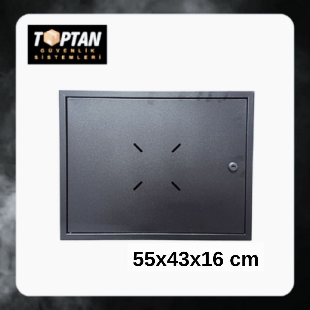 DVR - Monitör BOX 550X430X160 MM Metal Kasa Duvar Tipi Kabinet ST-455