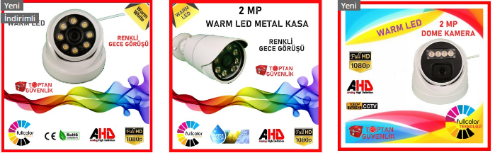 warm led kamera