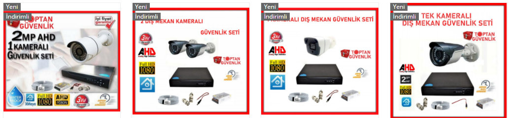 1 kameralı güvenlik sistemi