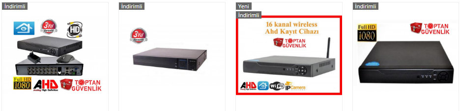 16 kameralı dvr kayıt cihazı