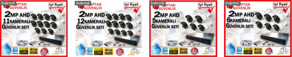 16 kameralı güvenlik sistemi fiyatları