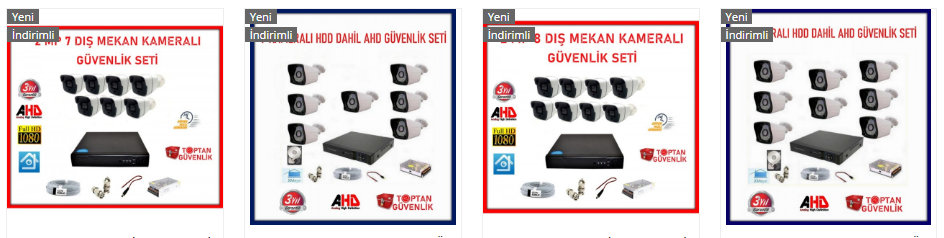 16 kameralı güvenlik sistemi