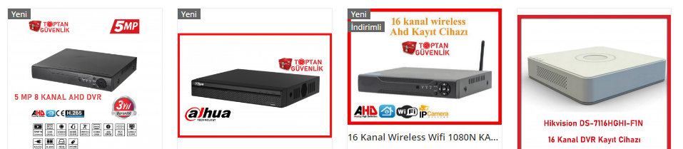 16 kanal dvr fiyat