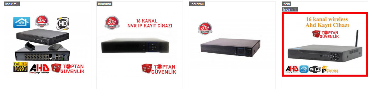 16 kanal kayıt cihazı