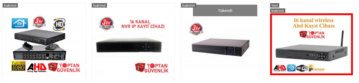 16 li kayit cihazi fiyati