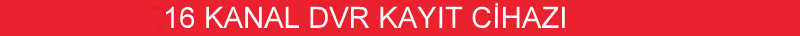 16 kanal dvr kayıt cihazı