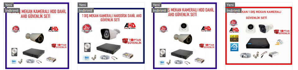 2 kameralı güvenlik sistemi