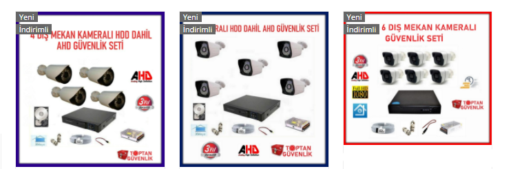 2 mp ahd güvenlik kamerası seti