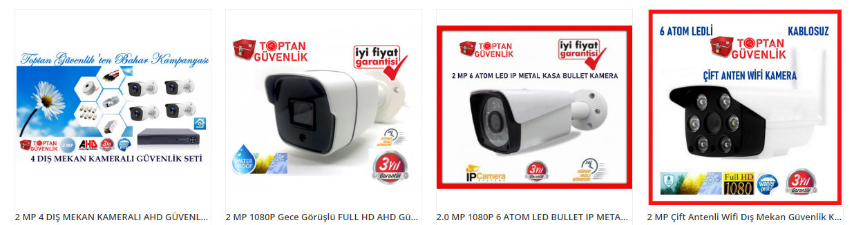 2 mp güvenlik kamera fiyatları