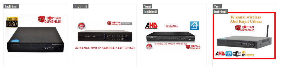 32 kanal dvr kayıt cihazı