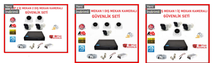 4 kameralı ahd güvenlik seti