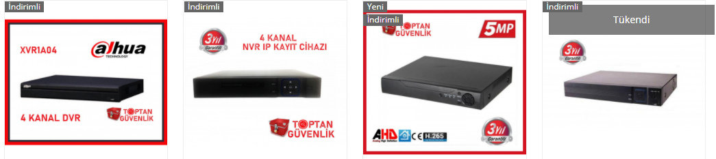 4 kanal nvr kayıt cihazı