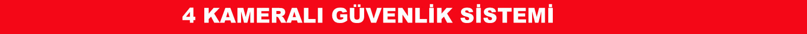 4 kameralı güvenlik sistemi