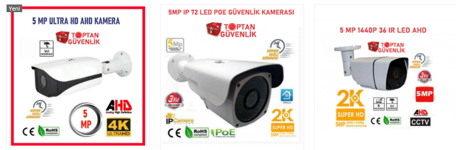 5 mp ahd kamera modelleri