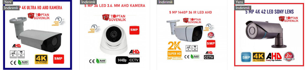 5 mp güvenlik kamerası
