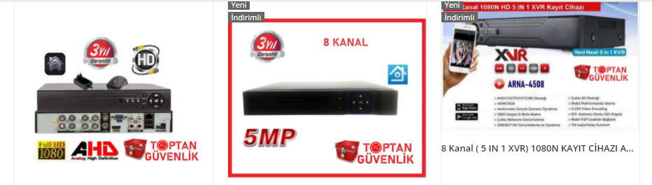 8 kanal ahd kayıt cihazı fiyatları