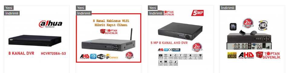 8 kanal ahd dvr