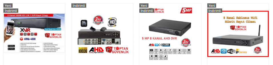 8 li dvr kayıt cihazı fiyat