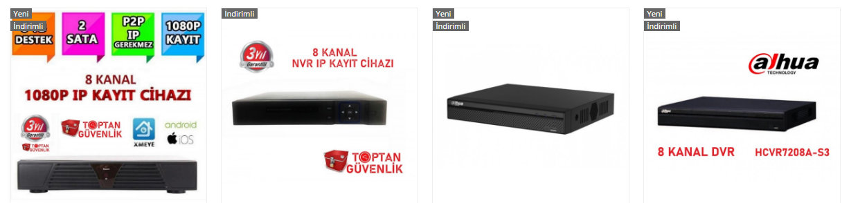 8 li kamera kayıt cihazı fiyatı