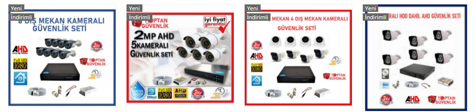 8 li kamera sistemi fiyatları