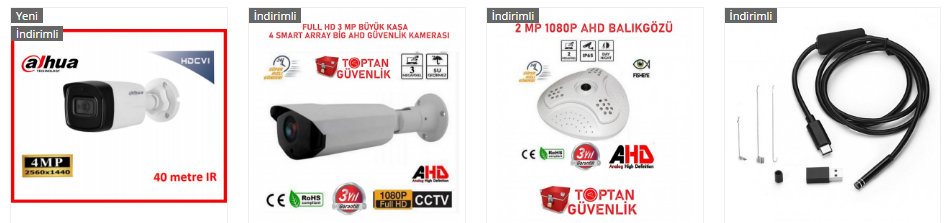 ahd güvenlik kamera fiyatları