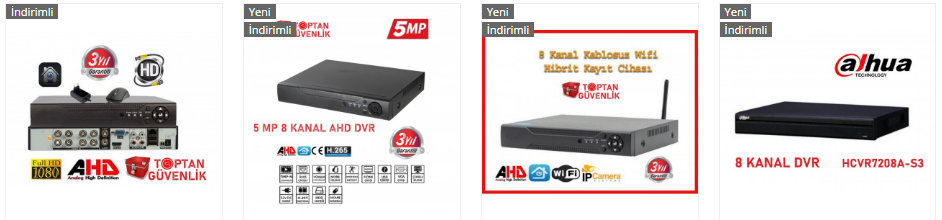 ahd kayıt cihazı 8 kanal