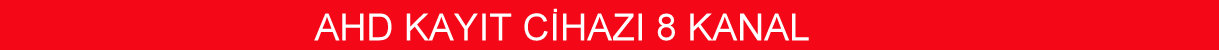 ahd kayıt cihazı 8 kanal