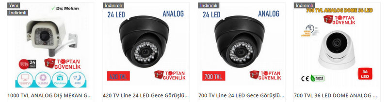 analog güvenlik kamerası