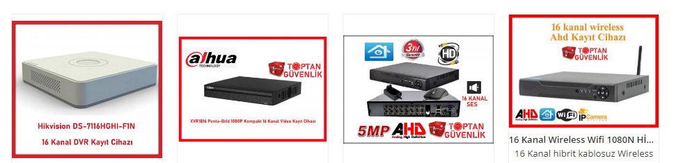 cenova 16 kanal ahd dvr fiyat