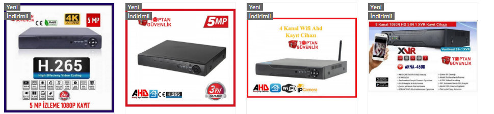 dvr 4 kanal kayıt cihazı