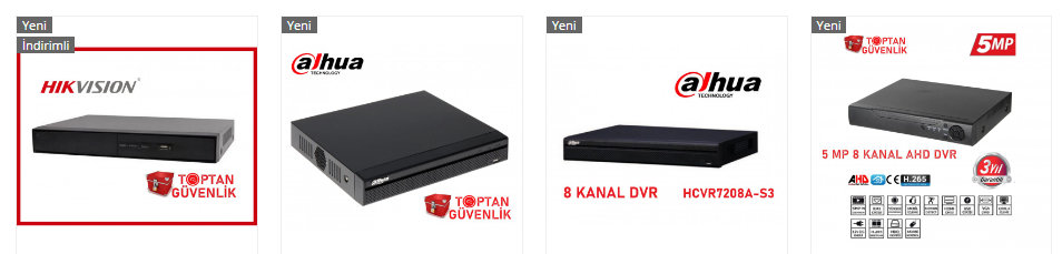 dvr kamera kayıt cihazı