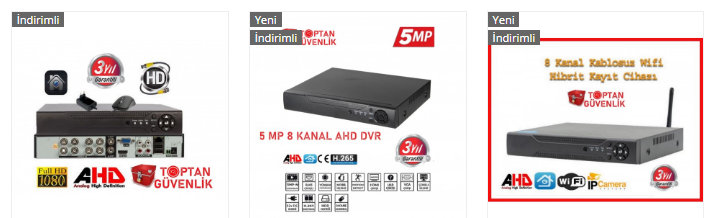 dvr kayıt cihazı 4 kanal