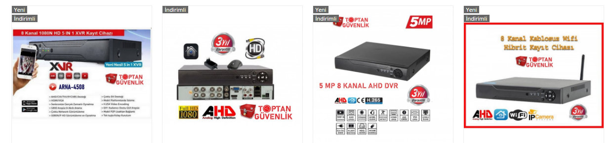 dvr kayıt cihazı 8 kanal