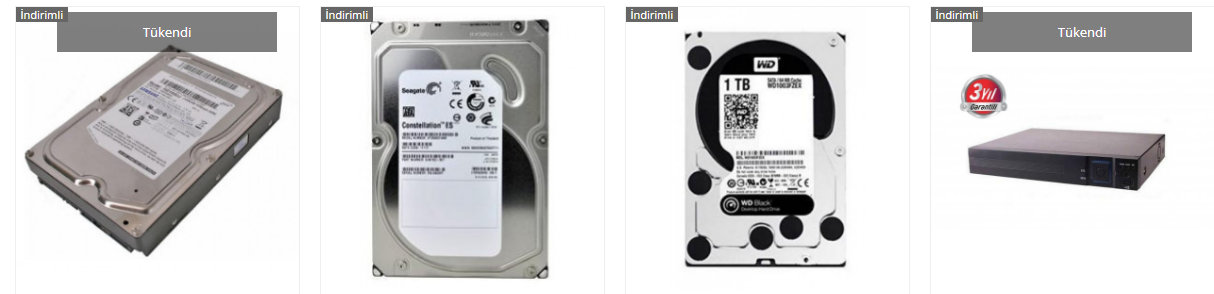 dvr kayıt cihazı harddisk fiyatları