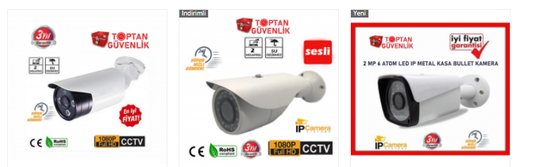 gece görüşlü su geçirmez güvenlik kamerası