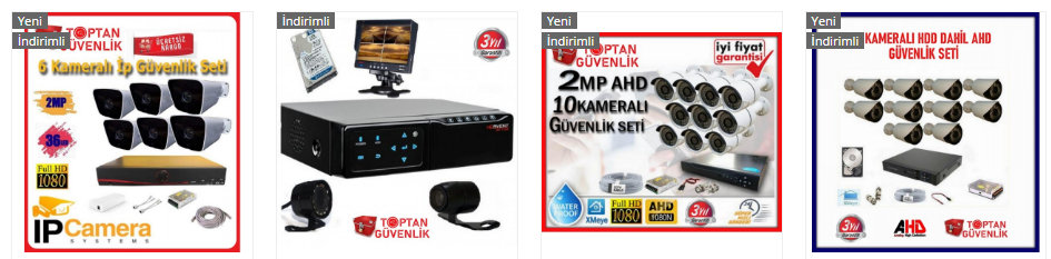 güvenlik kamera paketleri