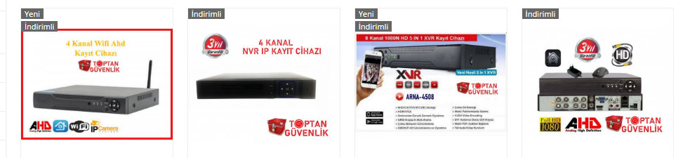 güvenlik kamerası kayıt cihazı fiyatları