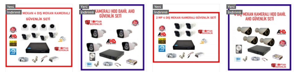 güvenlik kamerası seti fiyatları