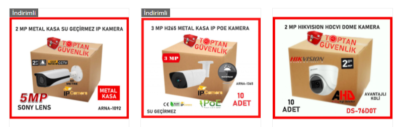 güvenlik kamerası sistemleri toptan