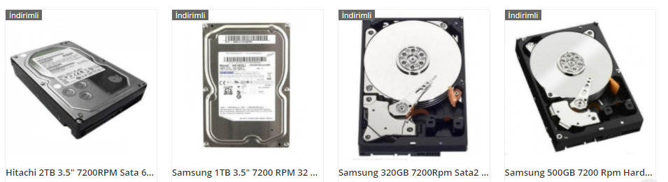 güvenlik kamerası harddisk