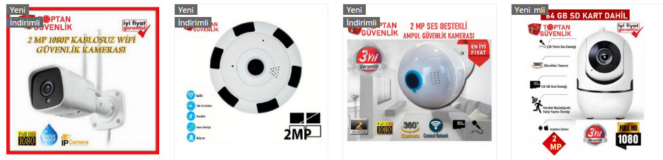 hafıza kartlı kamera fiyatları