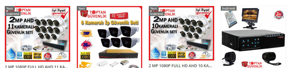 hd güvenlik kamera sistemleri fiyatları