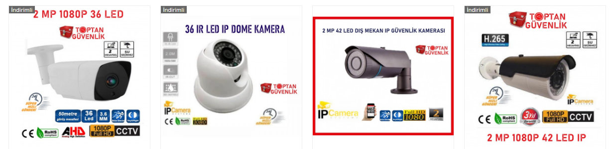 ikinci el güvenlik kamera fiyatları