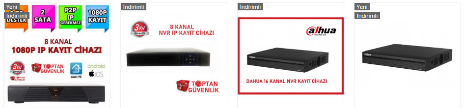 ip kamera kayıt cihazı fiyatları